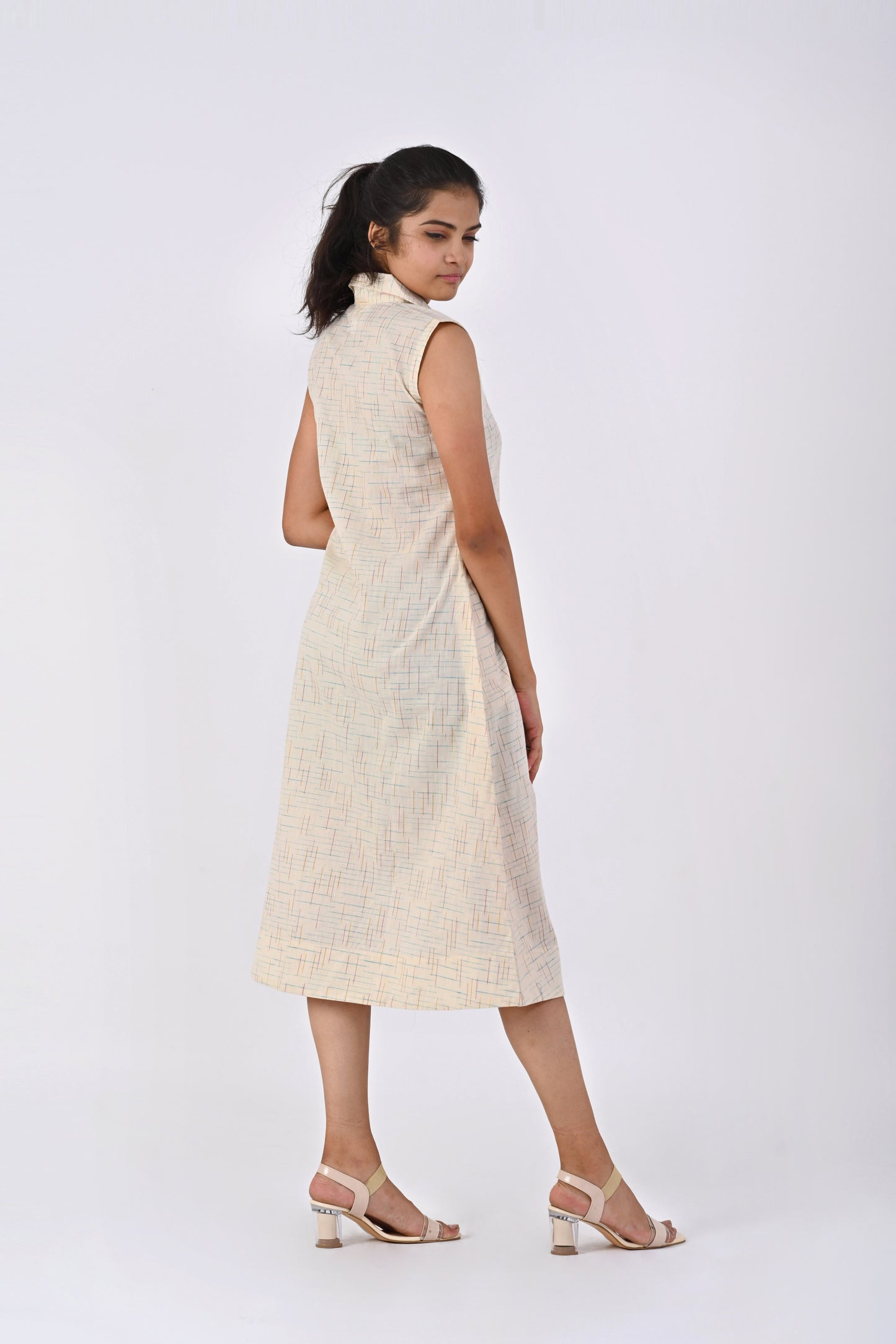 White Kora Collar Dress