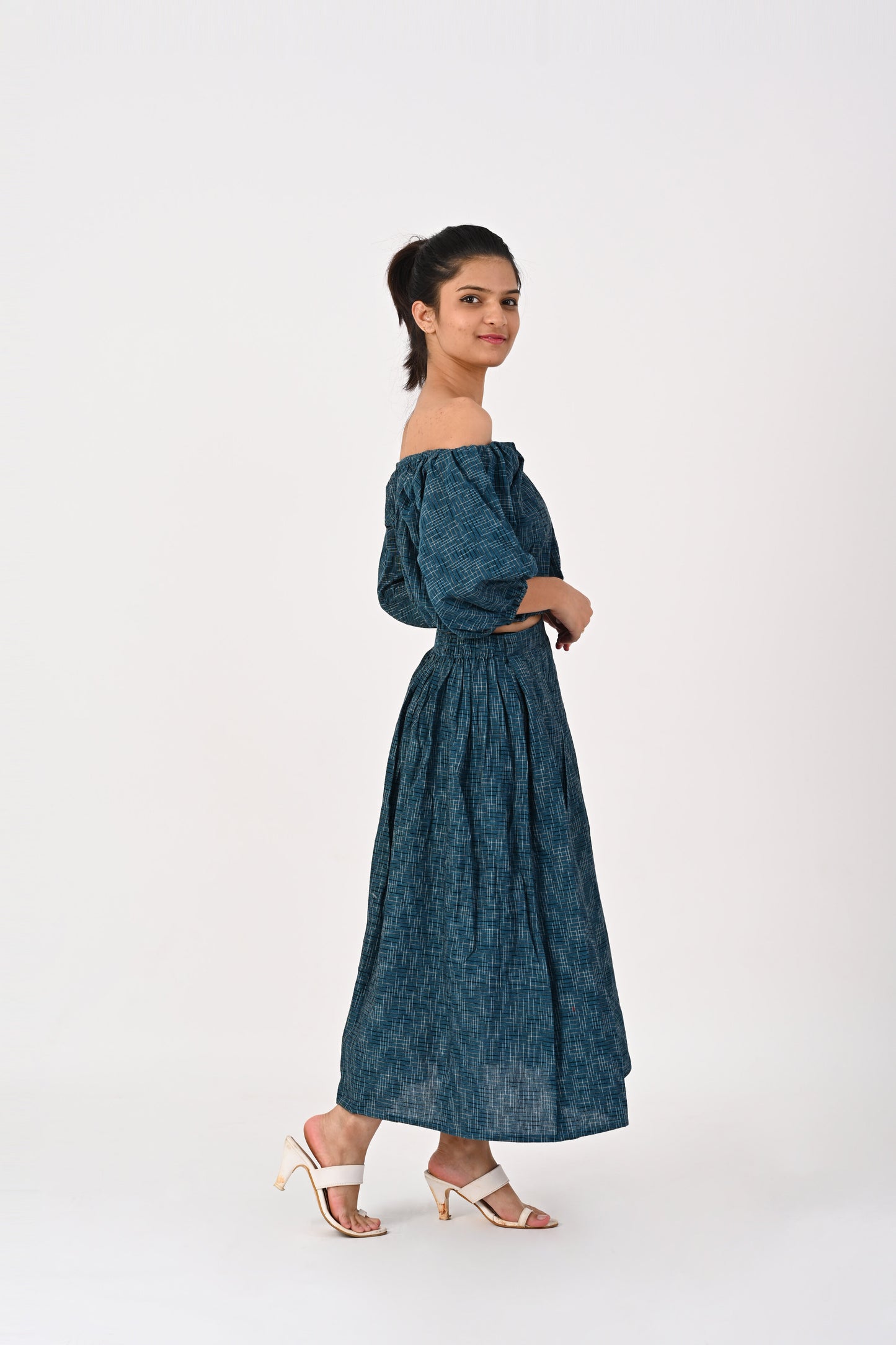 Dark Blue Kora Skirt Co-Ord