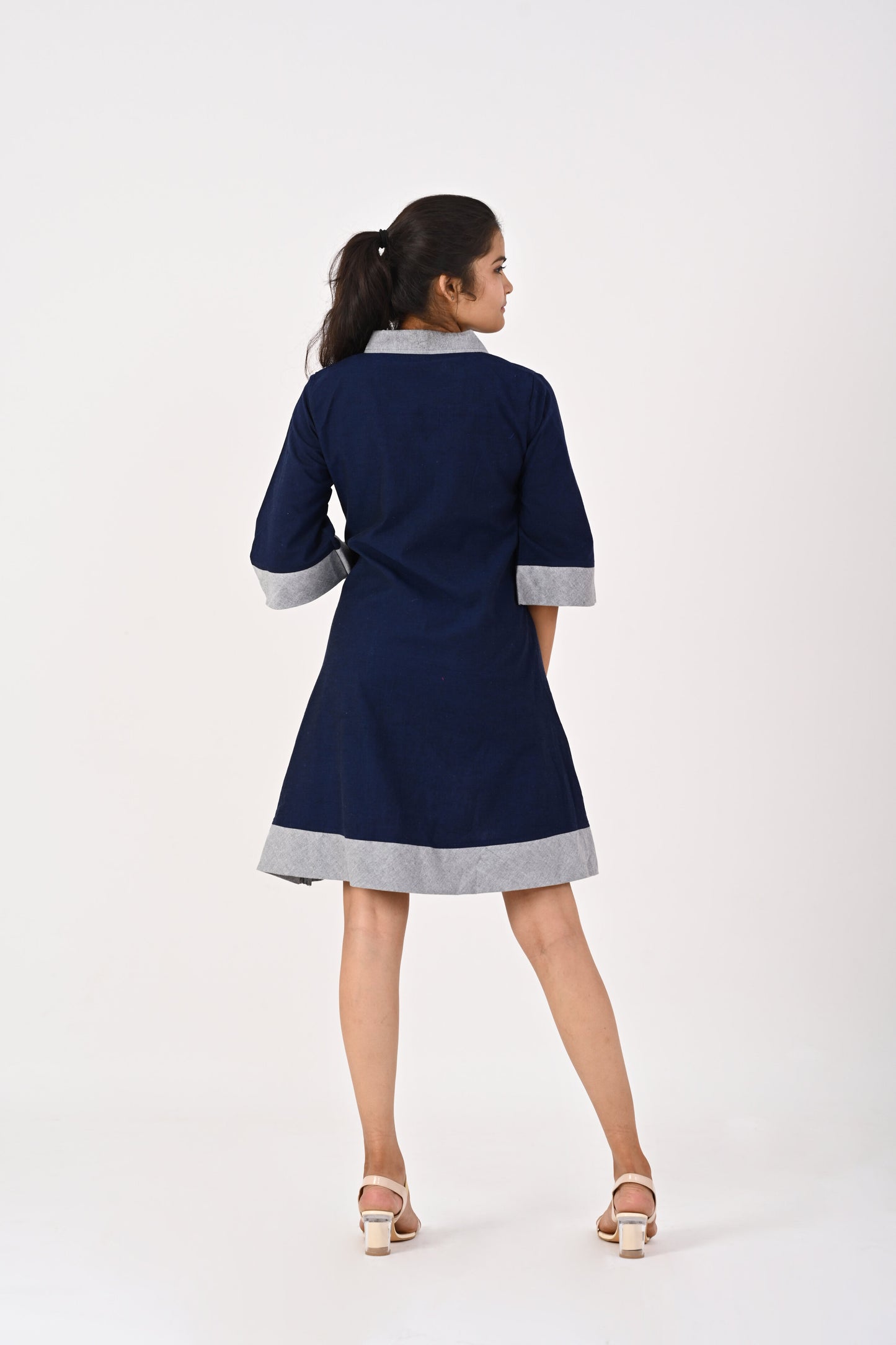 Navy Blue Collar dress