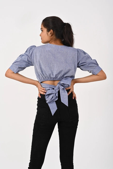 Light Purple Crop Shirt