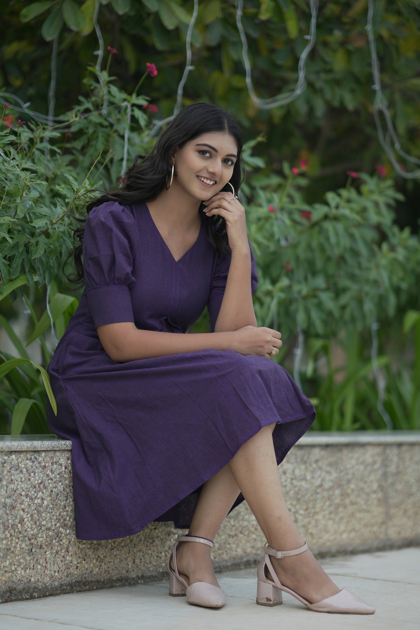 Ripe Plum A-line Dress