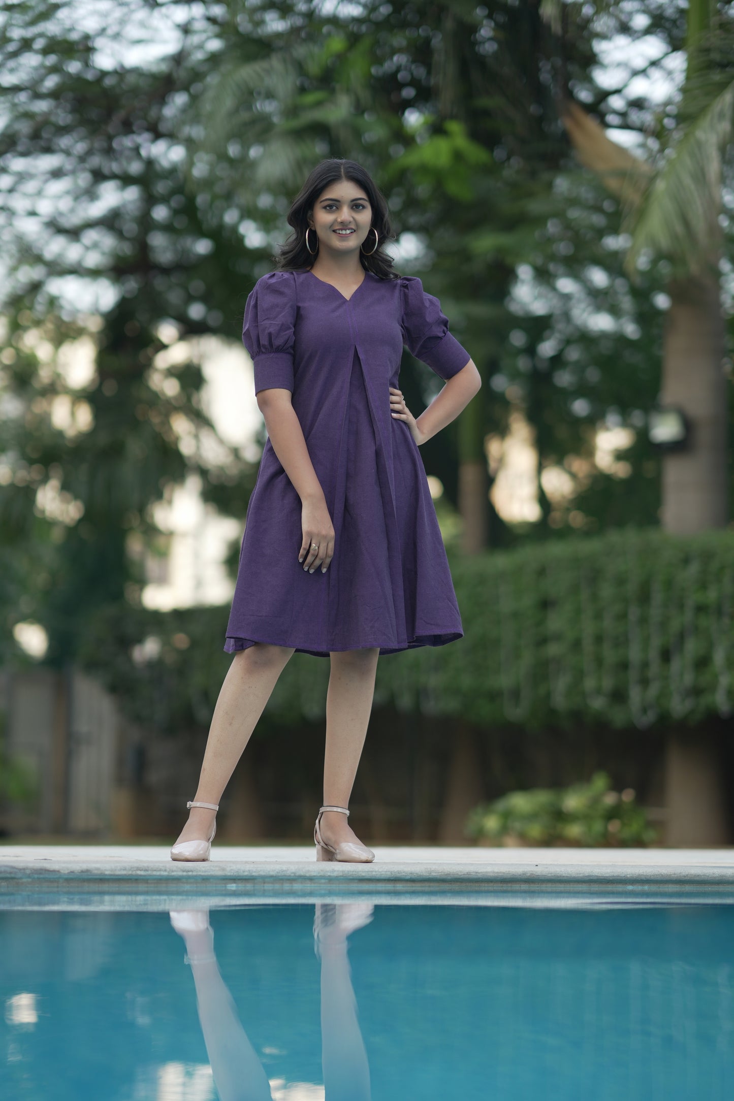 Ripe Plum A-line Dress