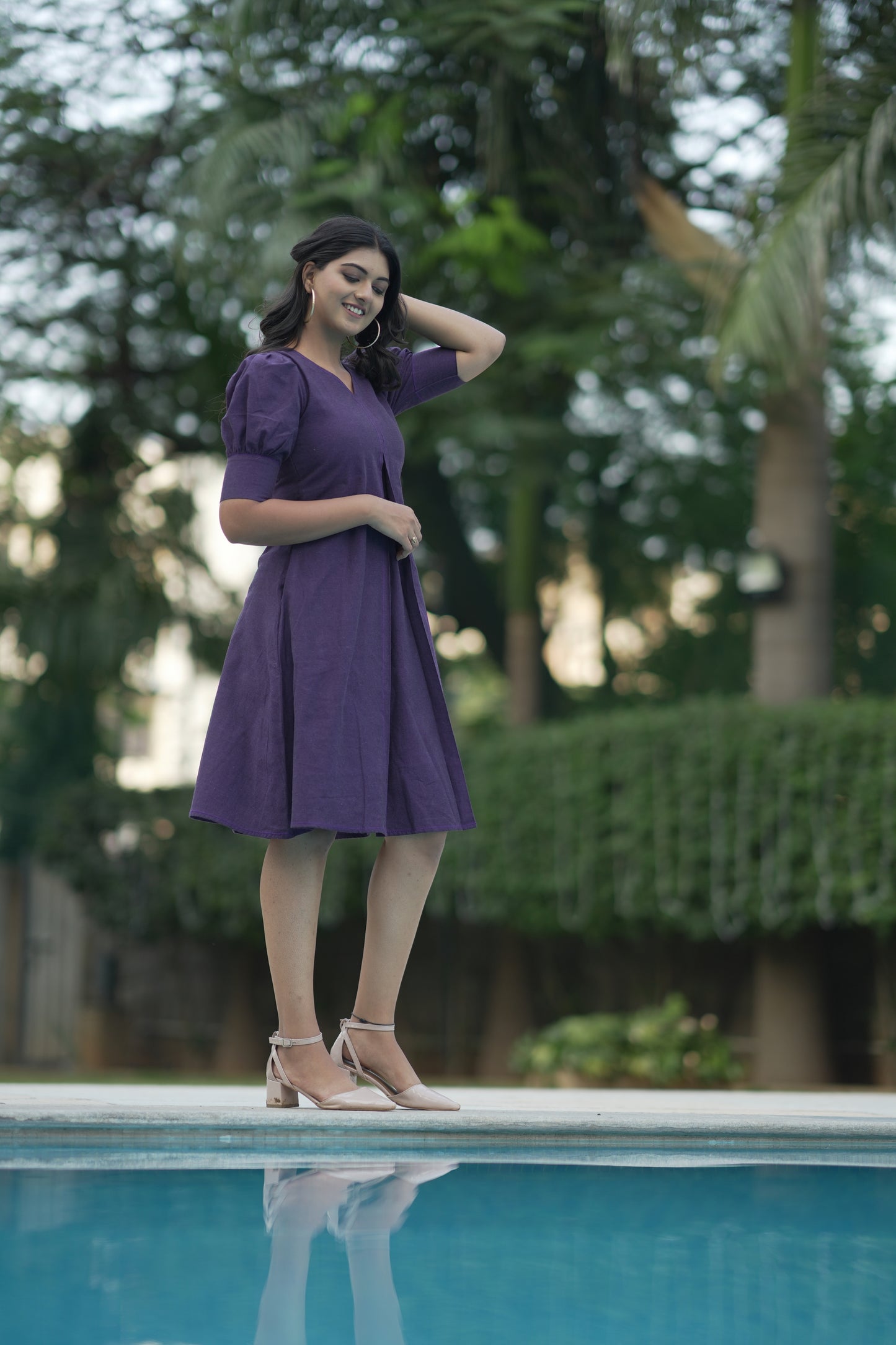 Ripe Plum A-line Dress