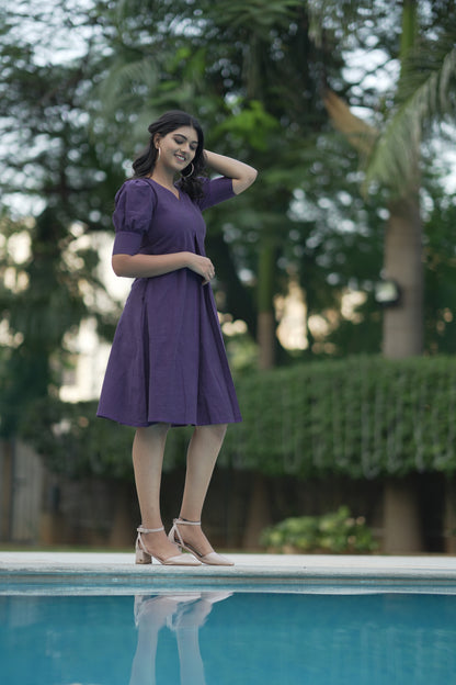 Ripe Plum A-line Dress