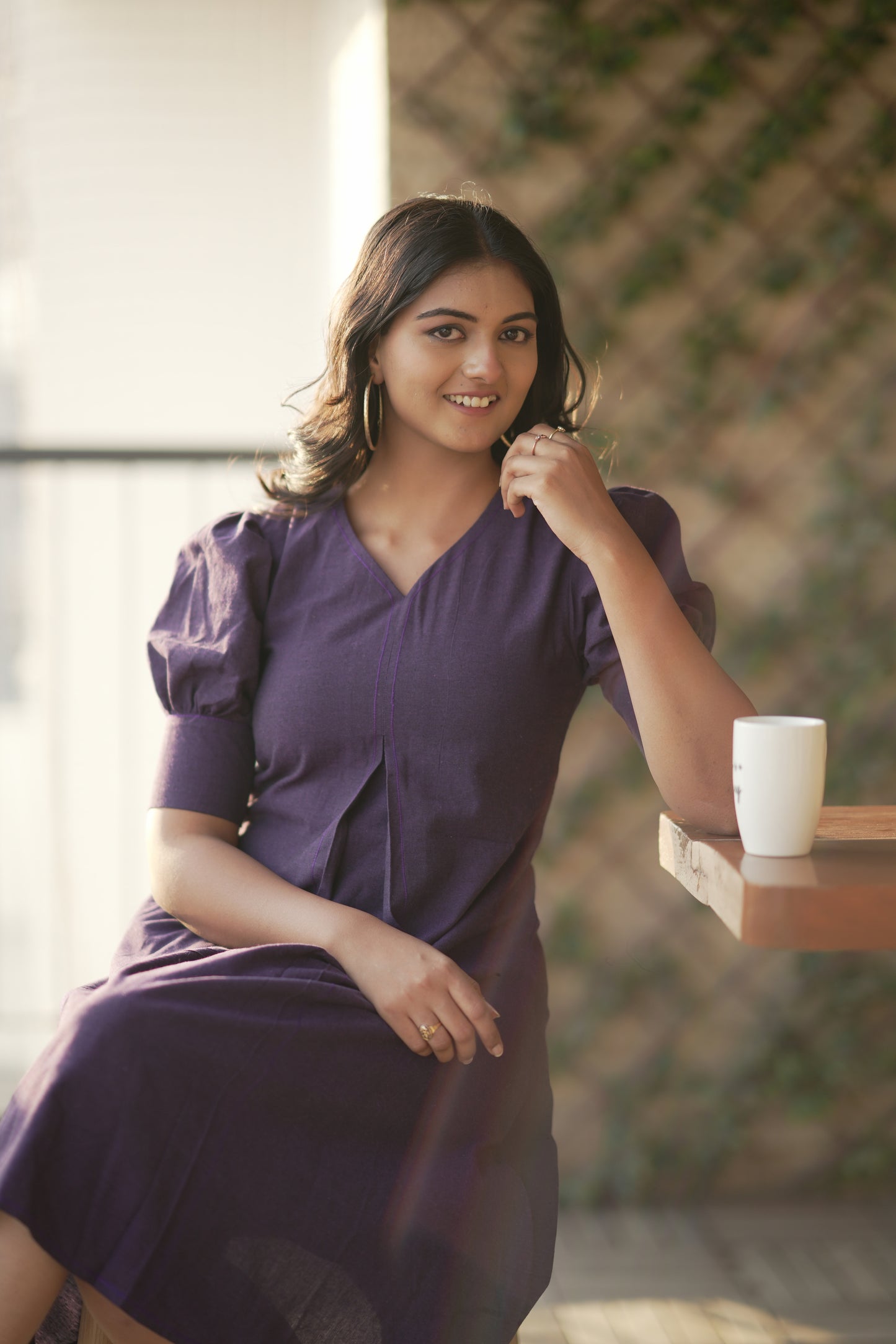 Ripe Plum A-line Dress