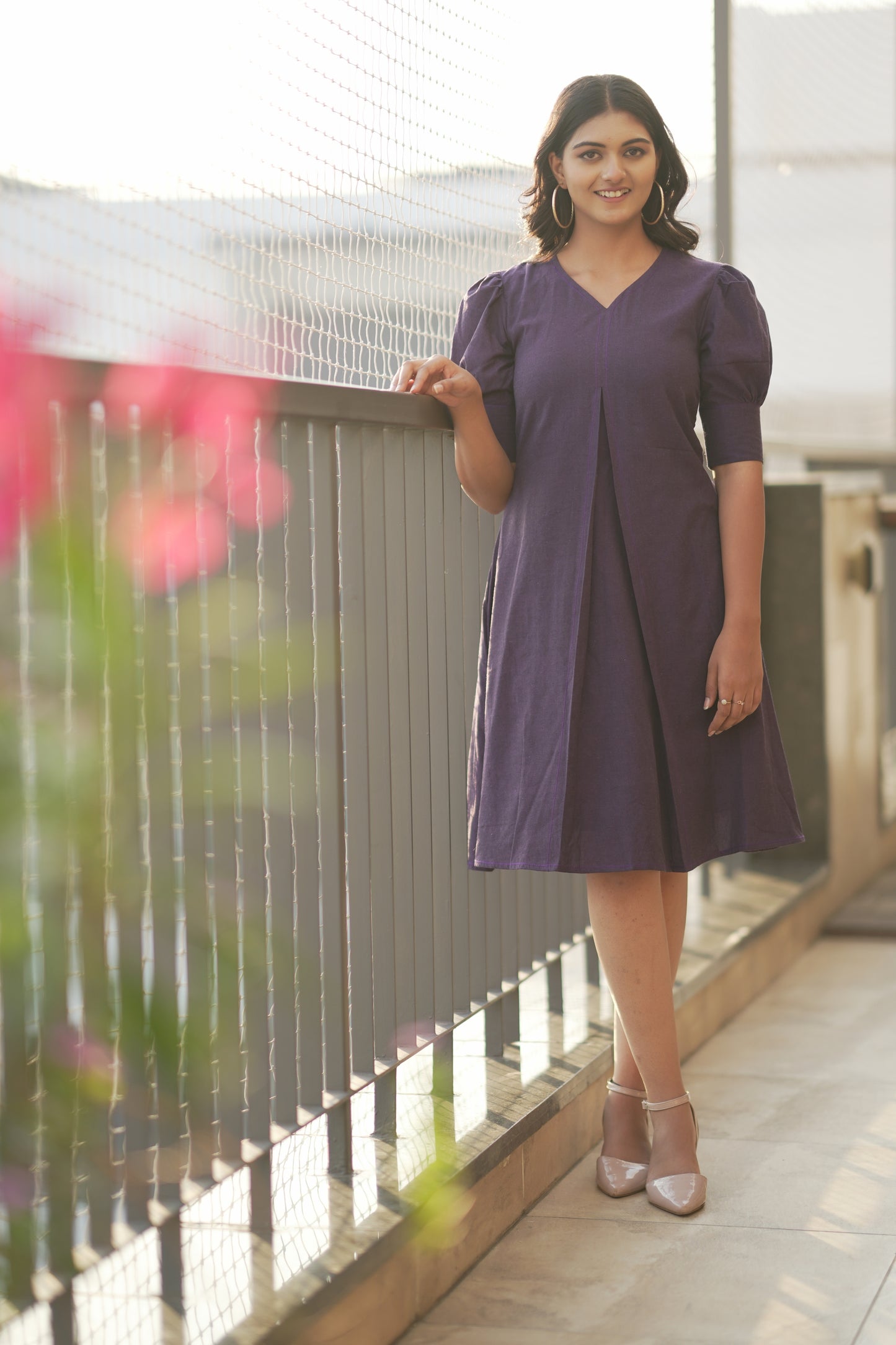Ripe Plum A-line Dress
