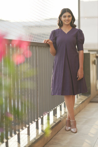 Ripe Plum A-line Dress