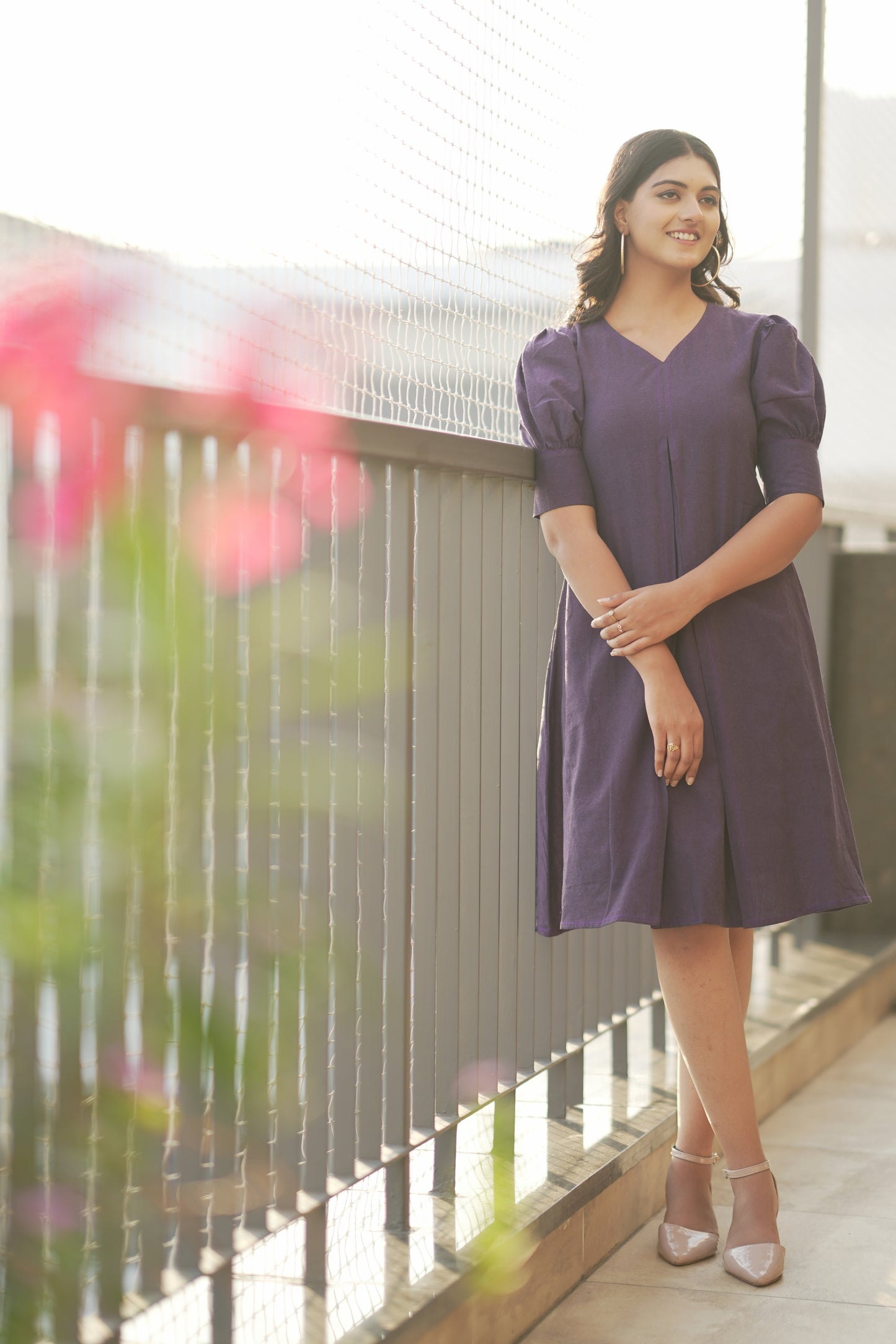 Ripe Plum A-line Dress