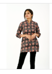 Kalamkari black tunic top HANDLOOM