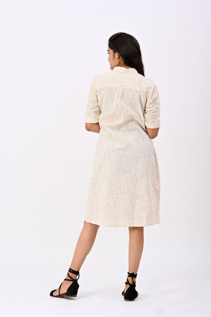 White collar dress
