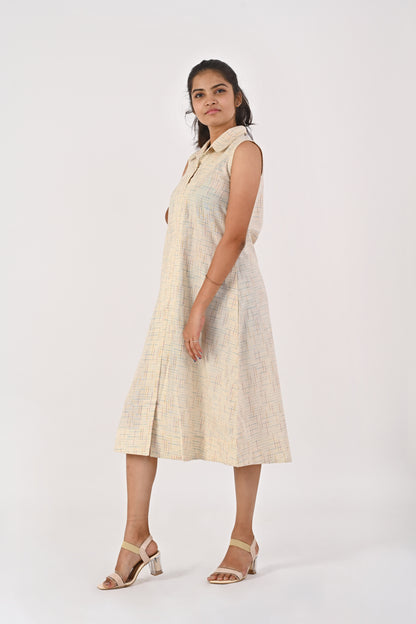 White Kora Collar Dress