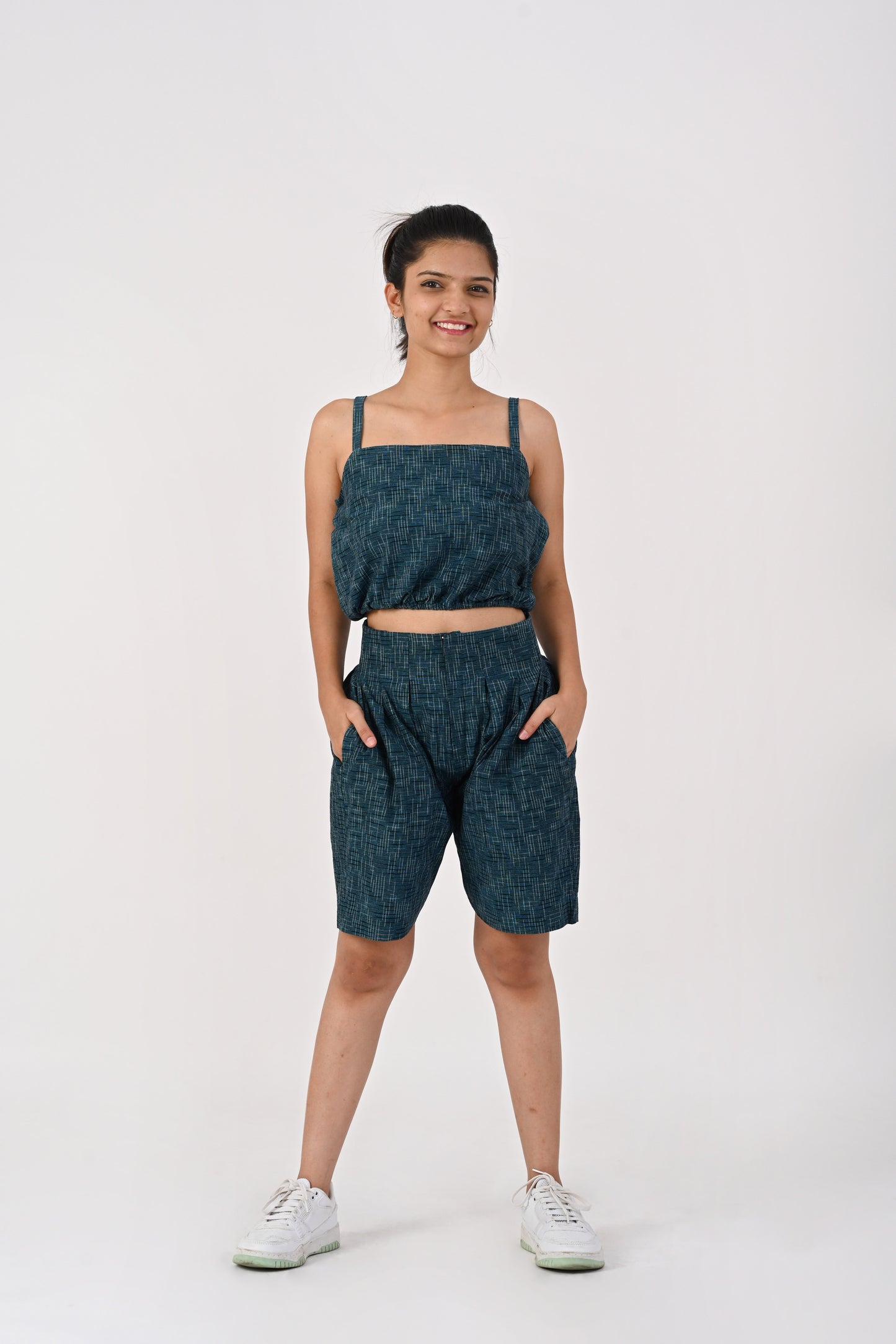 Dark Blue Kora Shorts Co-Ord