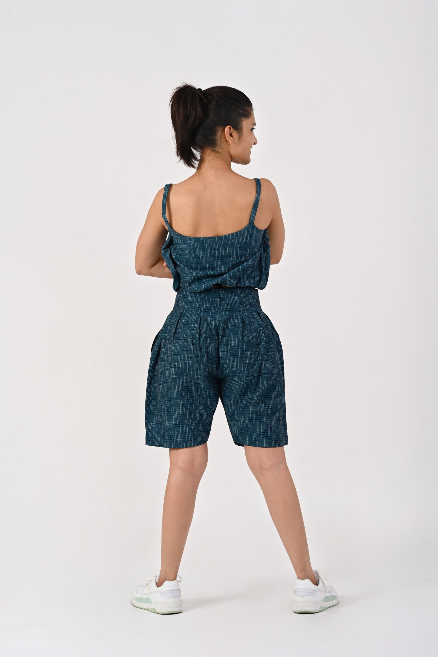 Dark Blue Kora Shorts Co-Ord