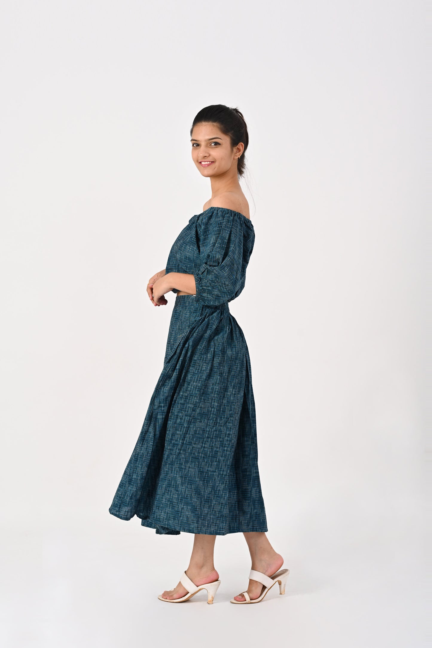 Dark Blue Kora Skirt Co-Ord