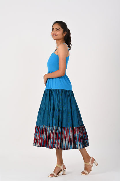Blue Ombre Tire Frock
