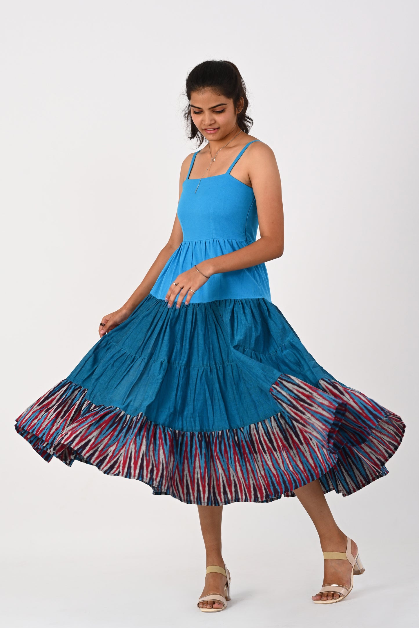 Blue Ombre Tire Frock