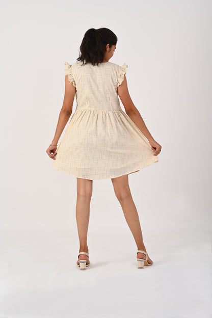 White Kora V-Neck Dress