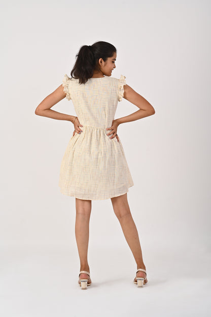 White Kora V-Neck Dress