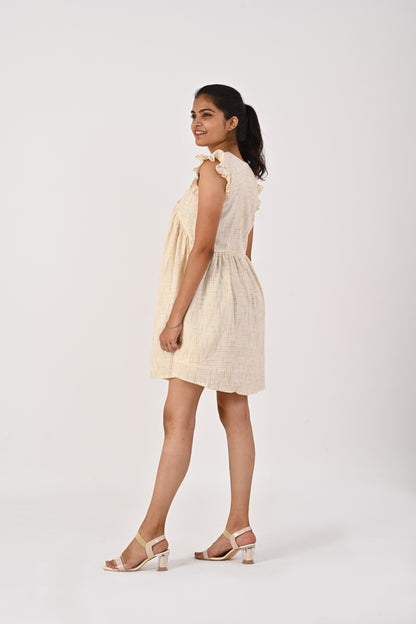 White Kora V-Neck Dress