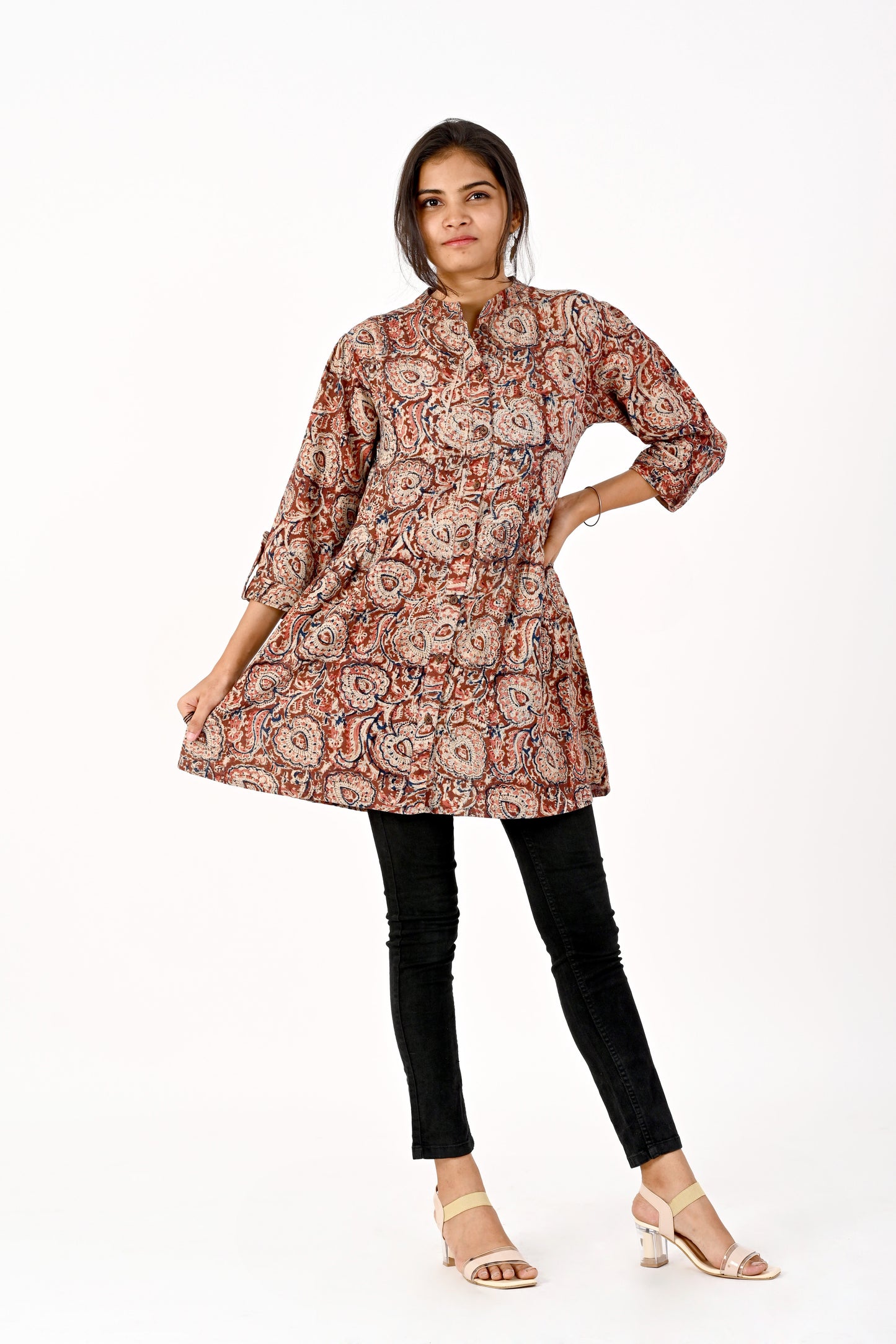 Kalamkari Block print Tunic top HANDLOOM