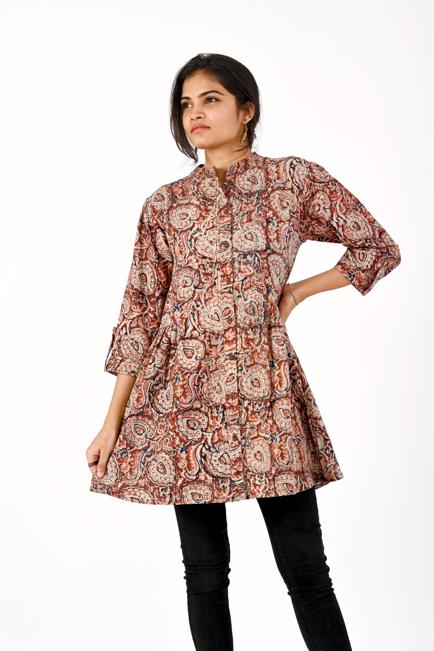 Kalamkari Block print Tunic top HANDLOOM