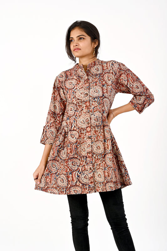 Kalamkari Block print Tunic top HANDLOOM