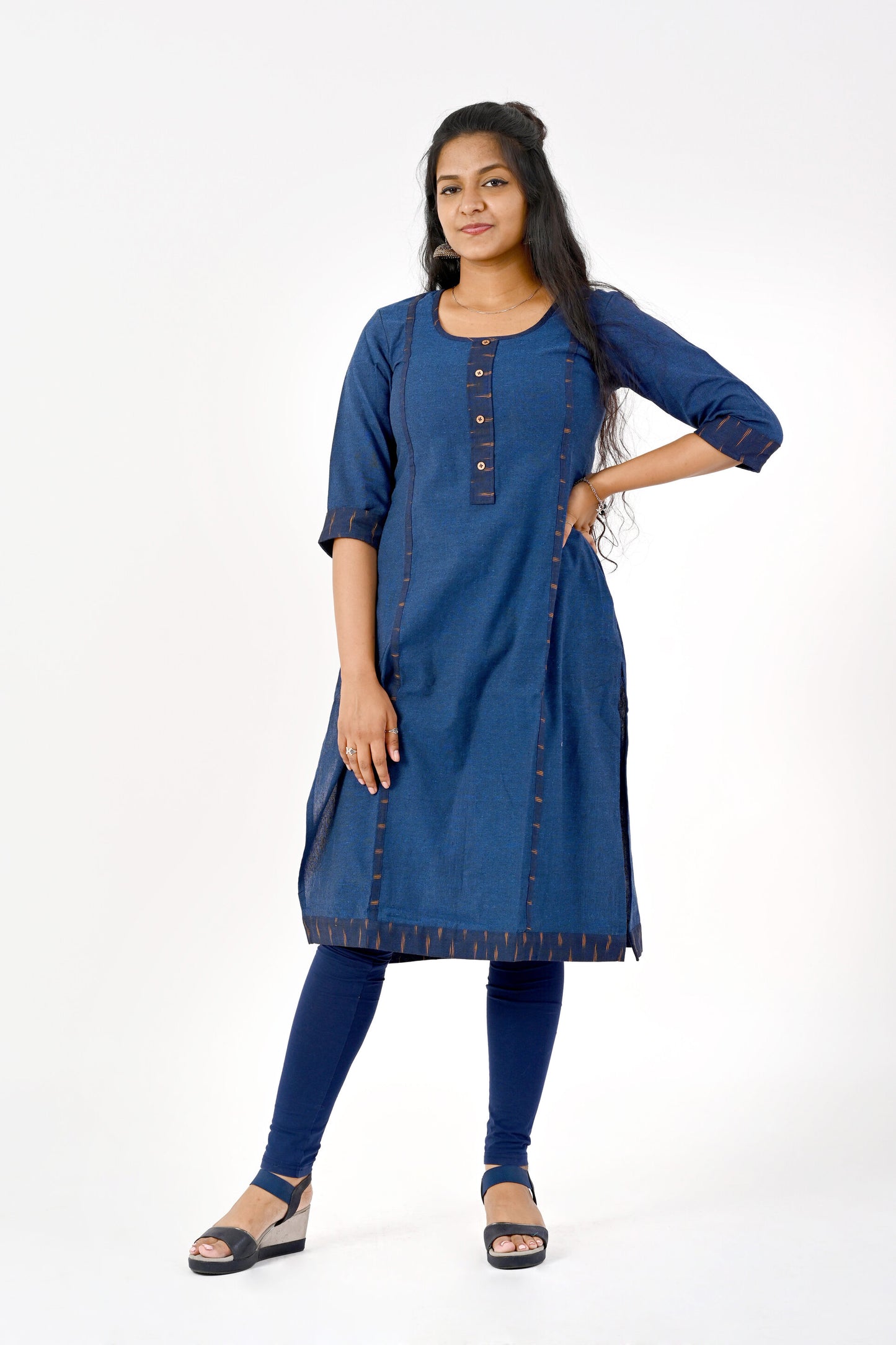 Navy blue kurta