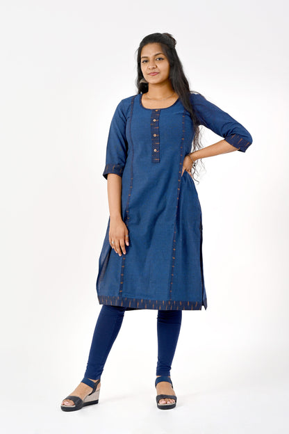Navy blue kurta