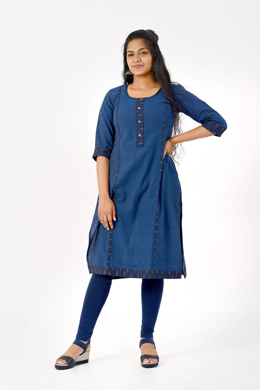 Navy blue kurta