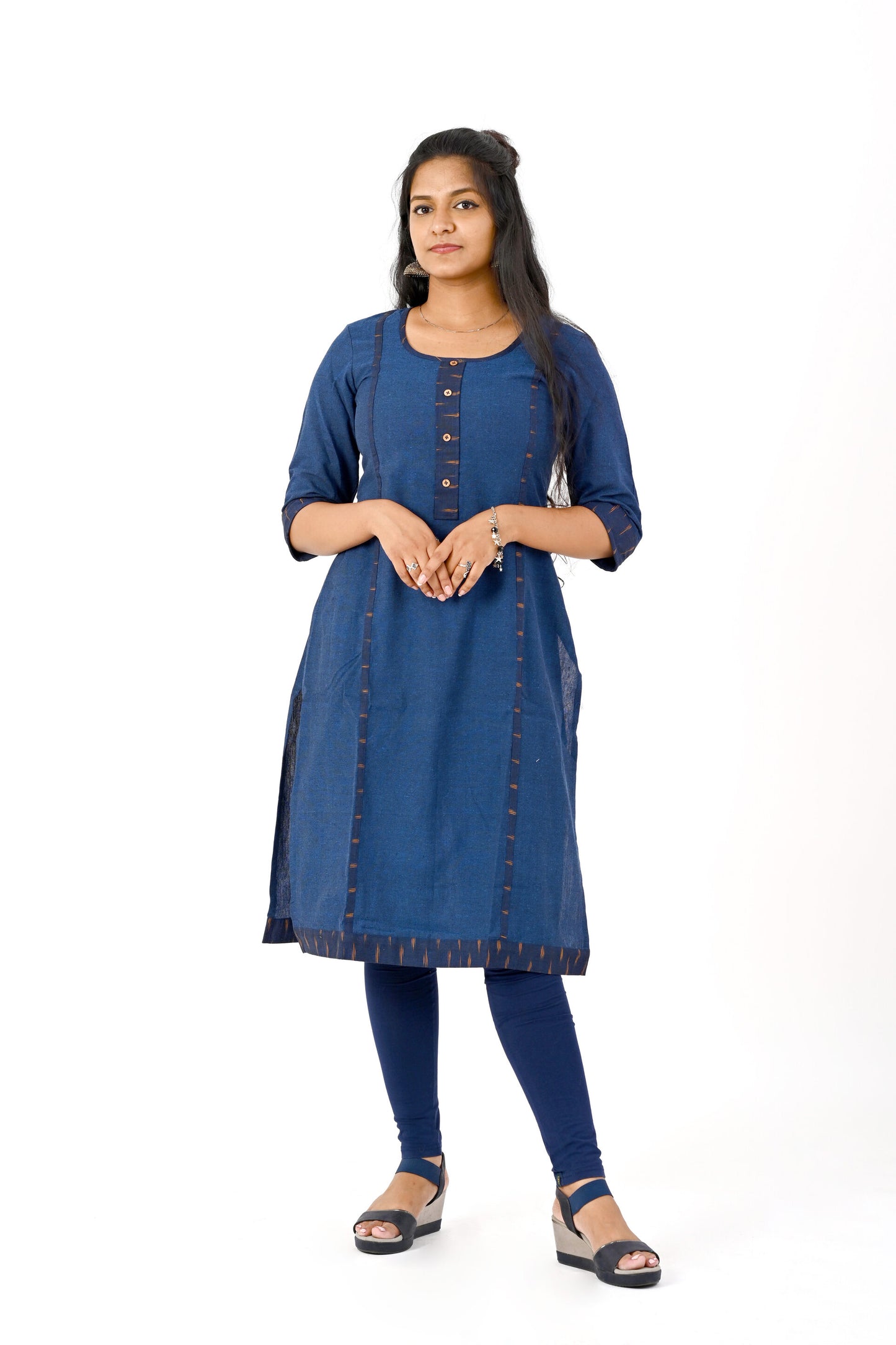 Navy blue kurta