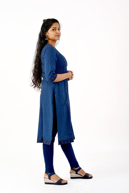 Navy blue kurta
