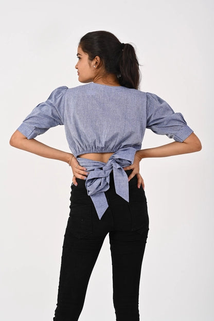 Light Purple Crop Shirt