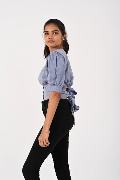 Light Purple Crop Shirt