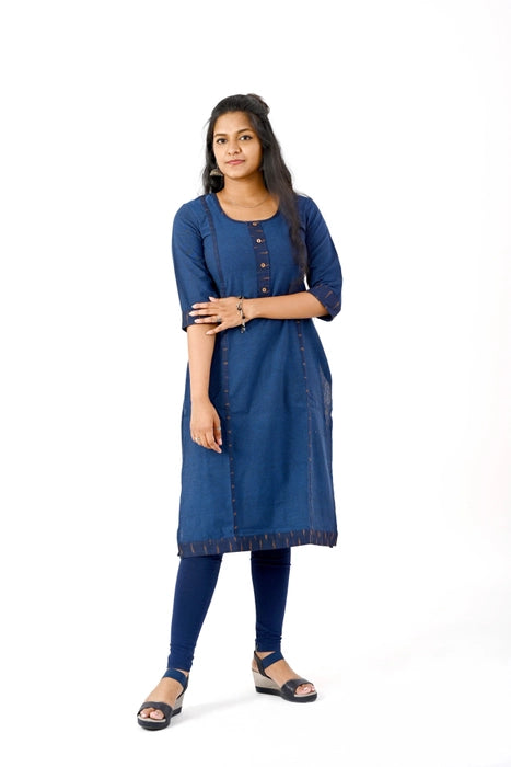 Navy blue kurta