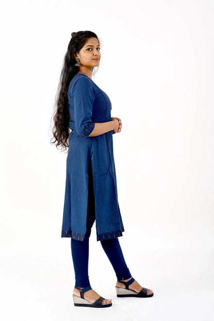 Navy blue kurta